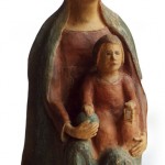 Madonna col bambino terracotta h cm 50